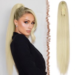 Extensie de par coada dreapta cu cleste 70 cm Blond Deschis  2033613